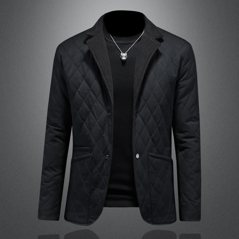 2024 Winter New Men's Needle Suit Collar Casual Down Jacket High Quality Duck Down Duck Down Content 90%