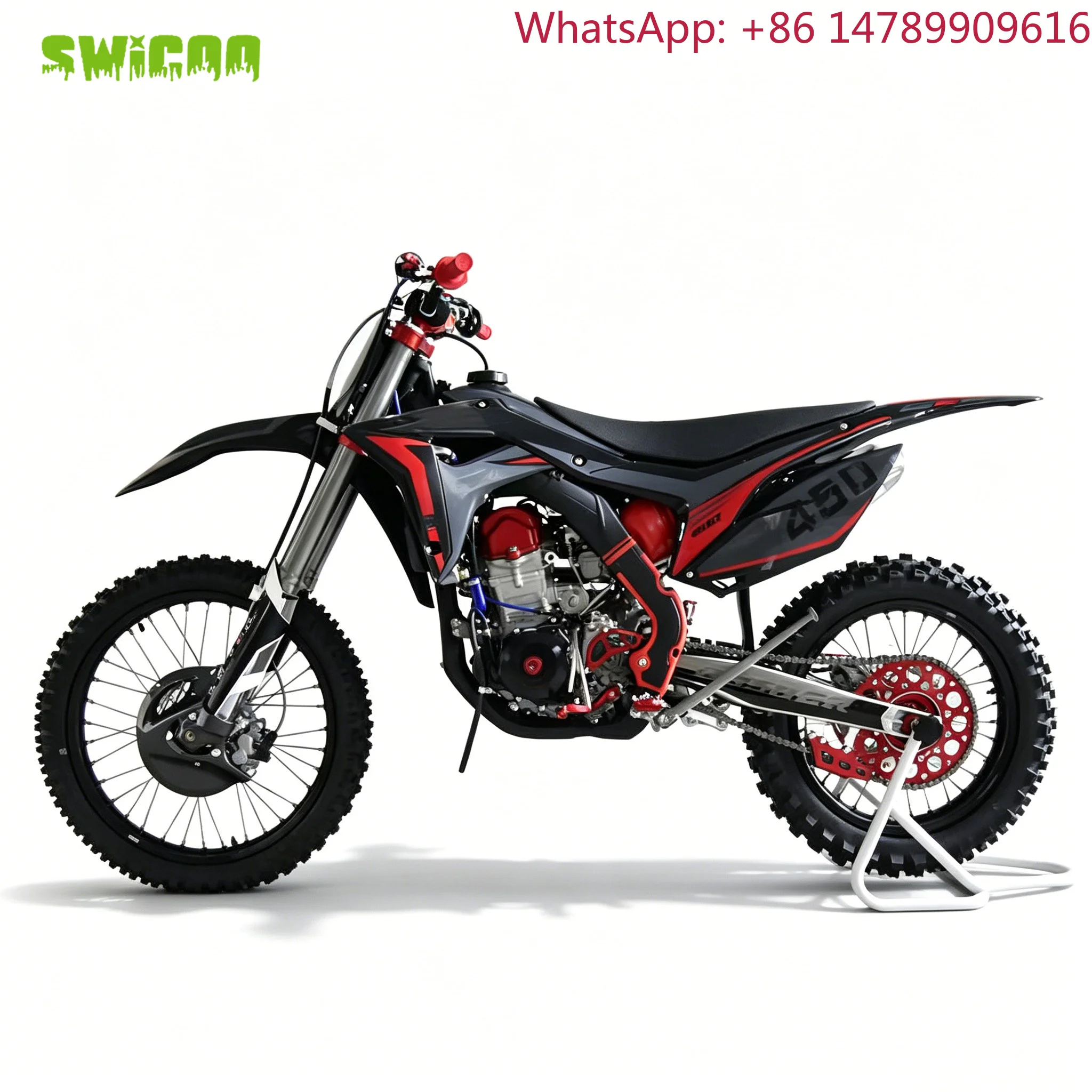 Lightweight DesignIn Stock 450cc Dirt Bike 4-Valve Water Cooled E & Kick Start 6 Gear 21 & 18 Wheel Tire Off Road Motorcycle Mot