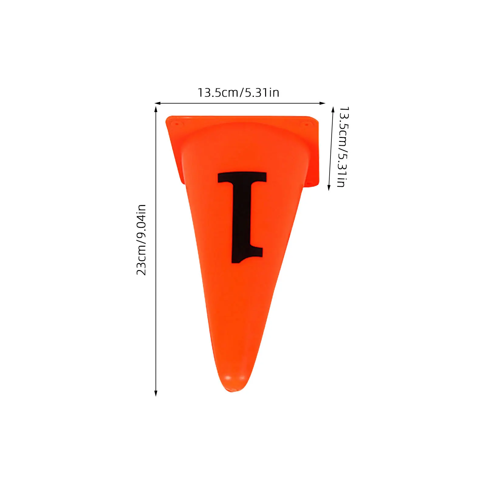 10 قطعة مخاريط ماركر برتقالية زاهية سوداء تسجيل برميل لكرة القدم كرة السلة التدريب عقبة دورة الاستخدام الداخلي في الهواء الطلق #4
