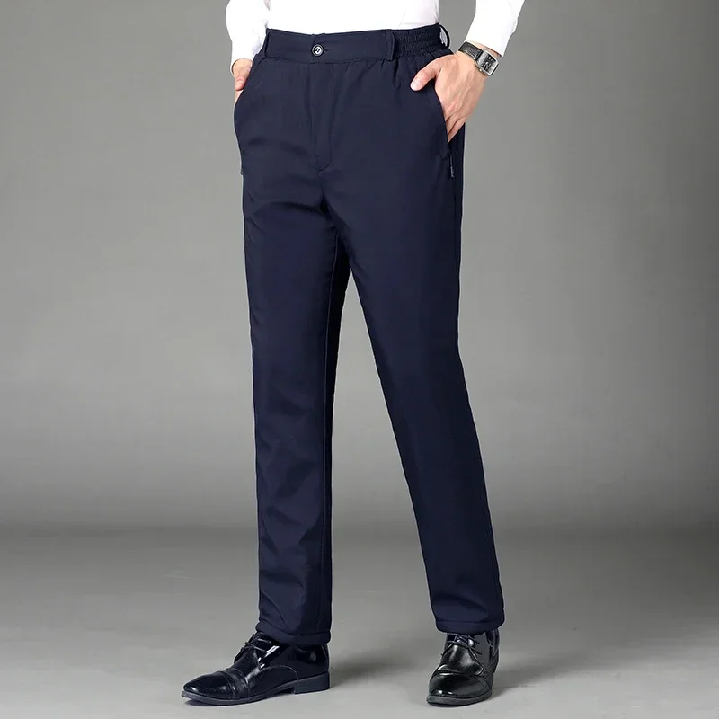 

Модные модные высококачественные толстые хлопковые брюки на осень-зиму, морозостойкие, теплые, дышащие, износостойкие повседневные брюки