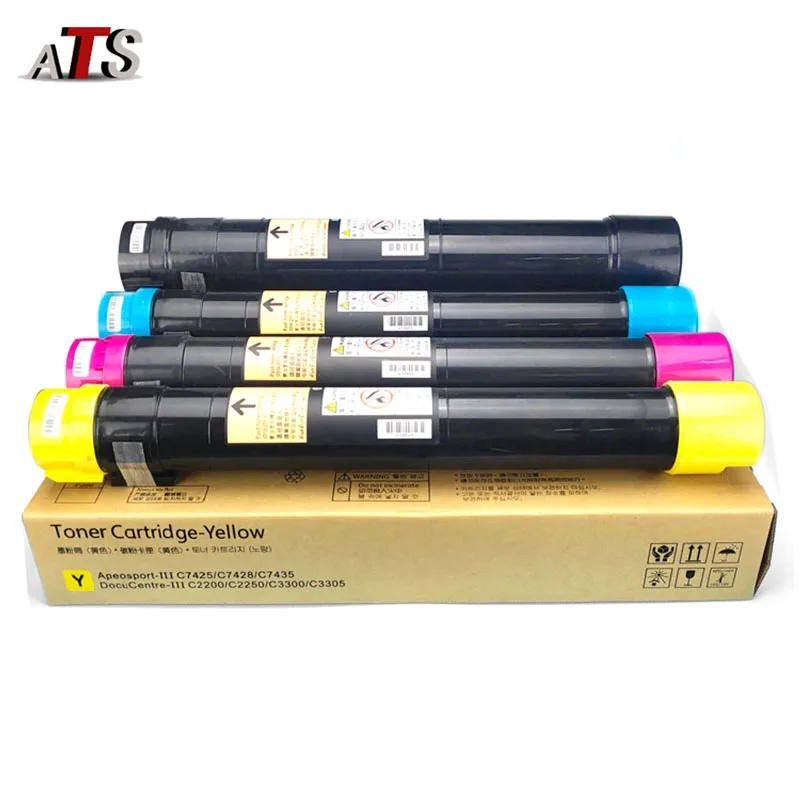 4PCS/Set DC3300 C7435 Toner Cartridge For Xerox Docucentre III DCC2200 C2201 C2205 C3305 C3300 Workcentre DC C7425 C7428 C7435