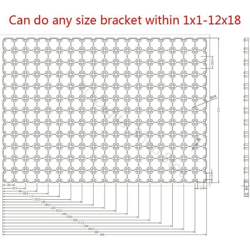 96BA Halter Halterung Zelle Sicherheit Anti Vibration Kunststoff Halterungen für 21700 Batterien – Detail 9