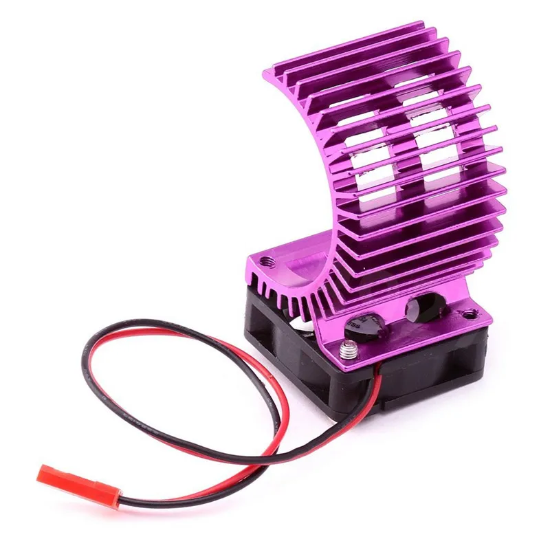 Aluminum Heatsink & Fan Cooling 540 550 RC model Car motor Purple 7014 HSP