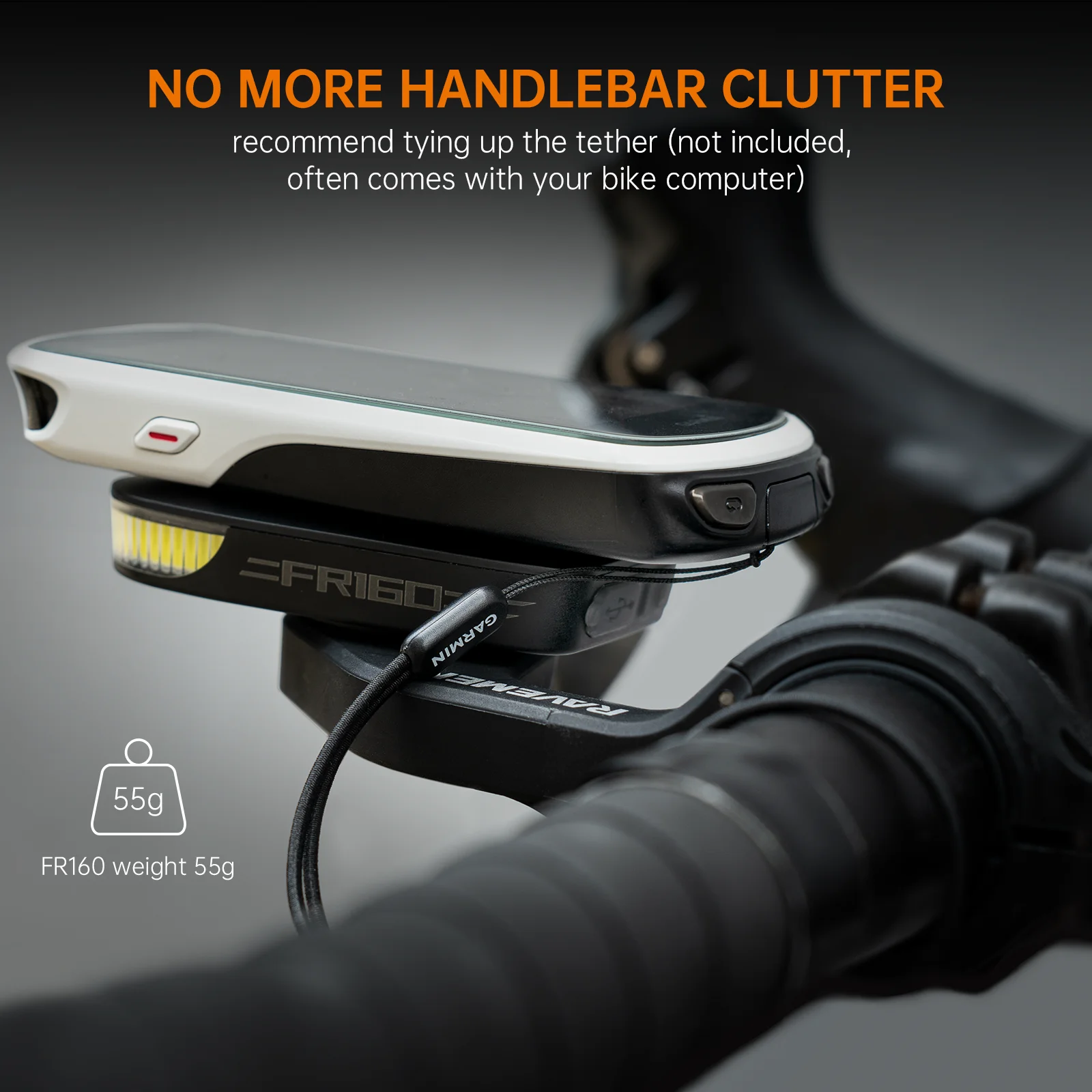 RAVEMEN FR160 Bike Front Light For Garmin XOSS IGPSPORT Magene GPS Computers USB-C Rechargeable Bicycle COB LED Headlight Daytime Warning Safety Waterproof IPX6 Side Visibility 6 Modes Compact Lightweight 55g gallery 6
