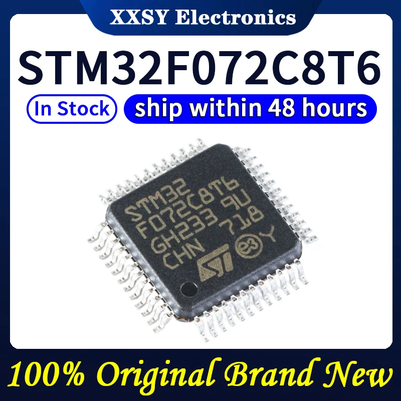 STM32F072C8T6, STM32F072CBT6, STM32F072CBU6, STM32F072RBT6, STM32F072R8T6, STM32F072C8U6, 하이 퀄리티, 신제품, 100%