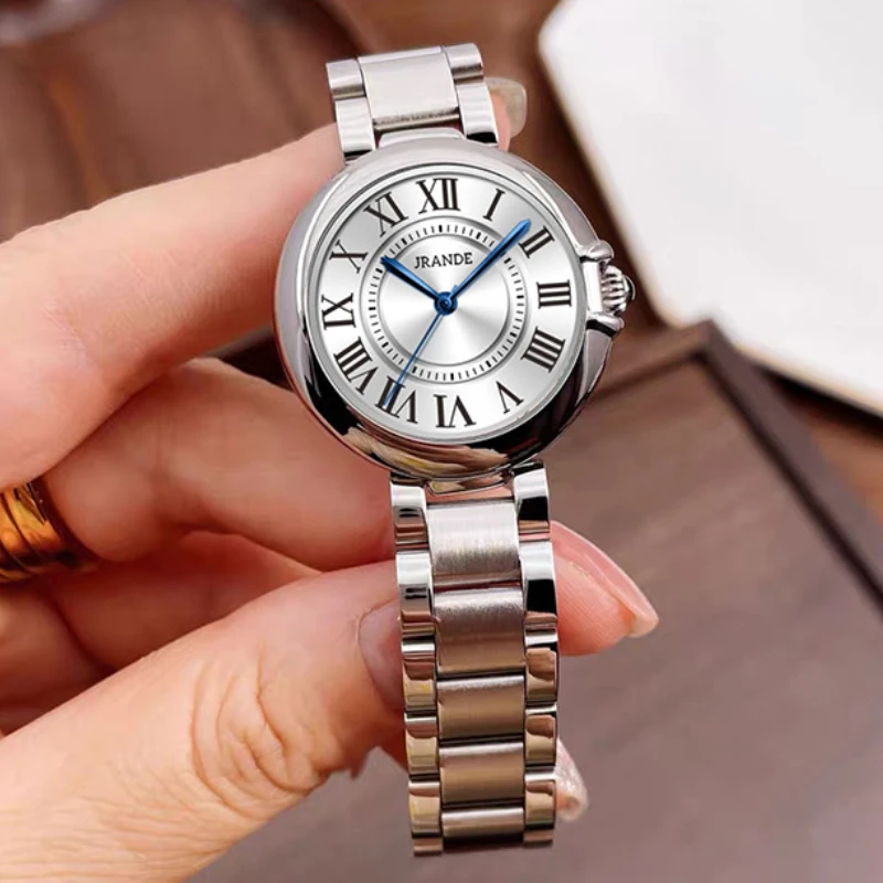 Vintage Classic Blue Balloon Ladies Watch Roman Scale Dial Automatic Waterproof Luxury Student Quartz Watch Fashion Trend