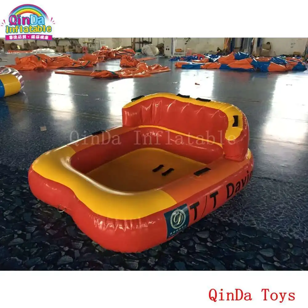 1.85*1.7m Water Sport Games Flying Sofa ,water Ski Tube Inflatable Crazy UFO With Free Pump