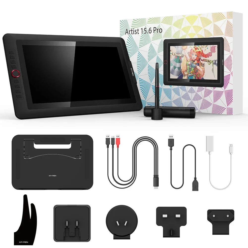 XPPEN 15.6 inch Artist15.6 Pro Battery-Free PEN  Monitor interactive flat panel display Graphic Drawing Tablet