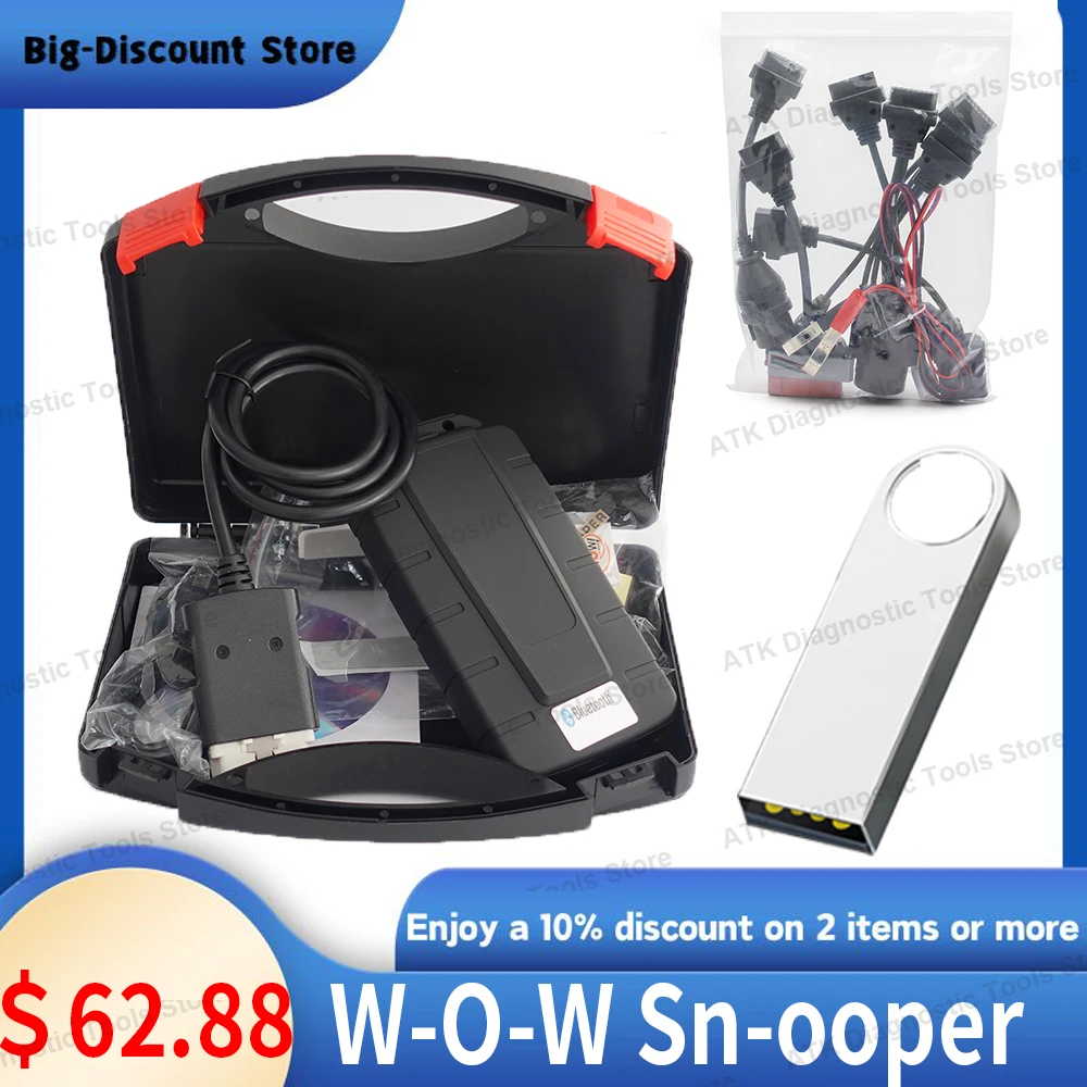 

2024 Hot w-urt-h W-O-W V5.00.12 W-O-W 5.00.8 R2 Software with Kengen For T-cs Multi-diag Cars Diagnostic Tool With car cables