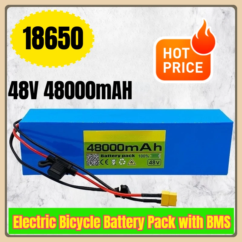 18650 48 V 48000 mAh Elektrofahrrad-Akku mit BMS
