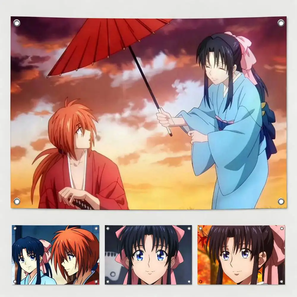 Anime R-Rurouni K-Kenshin Flag Suitable For Party Club Outdoor Interior Wall Decoration Banner Fans Gift