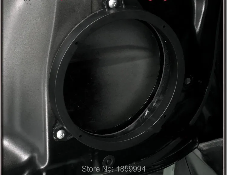 Car Front Rear Door Stereo Bass Speaker Horn Mat Wire Cable Adapter Plugs Socket Ring 6*9 TO 6.5\