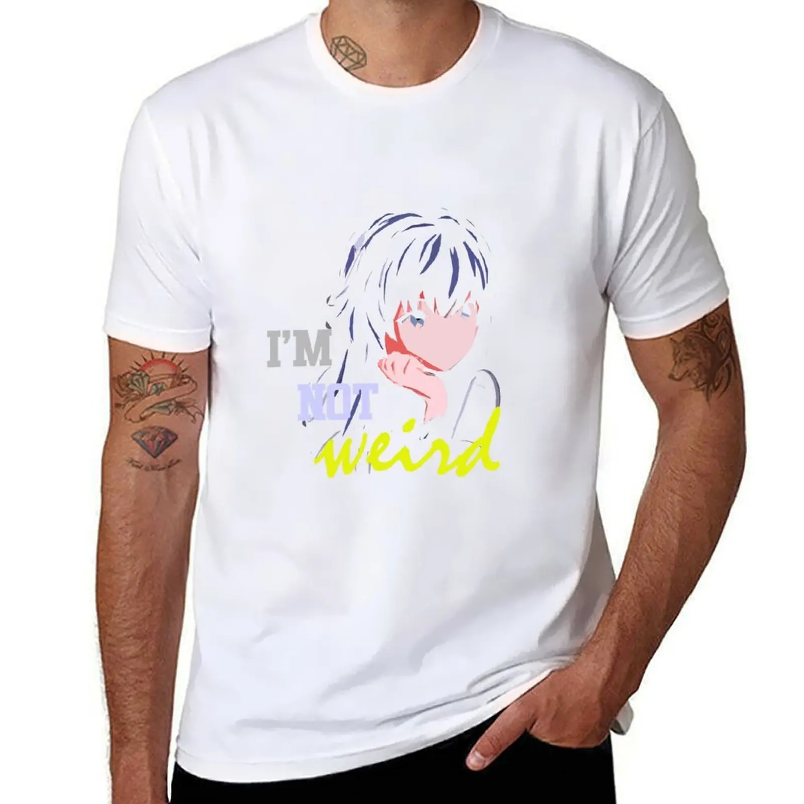 

Anime Girl - I'm not Weird T-Shirt cotton t shirts man 100% t shirts for man graphic vintage T-Shirt