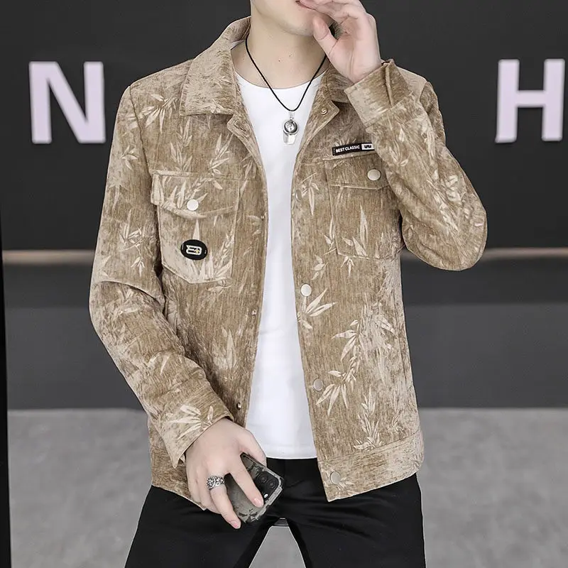 

Высококачественная мужская повседневная куртка свободного покроя с воротником администраторская одежда весна осень новый Sle полиэфирное волокно длинный све размер подставки