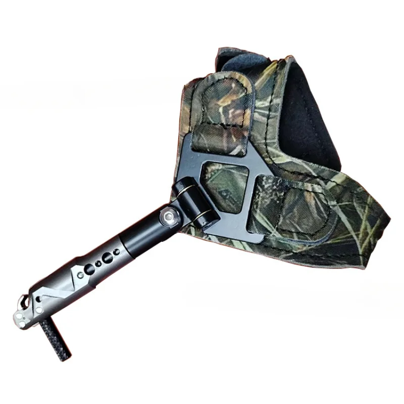 ht2301-outdoor-hunting-bow-and-arrow-equipment-camouflage-wristband-multi-level-adjustable-steel-hook-spreader