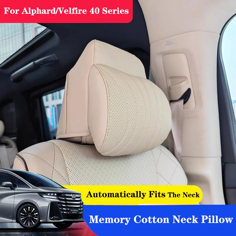 Memory Ctonot Neck Pillow For Alphard/Velfire 40 Series Same Color Headrest Automotive supplies Car Pillow Neck Rest Cushion