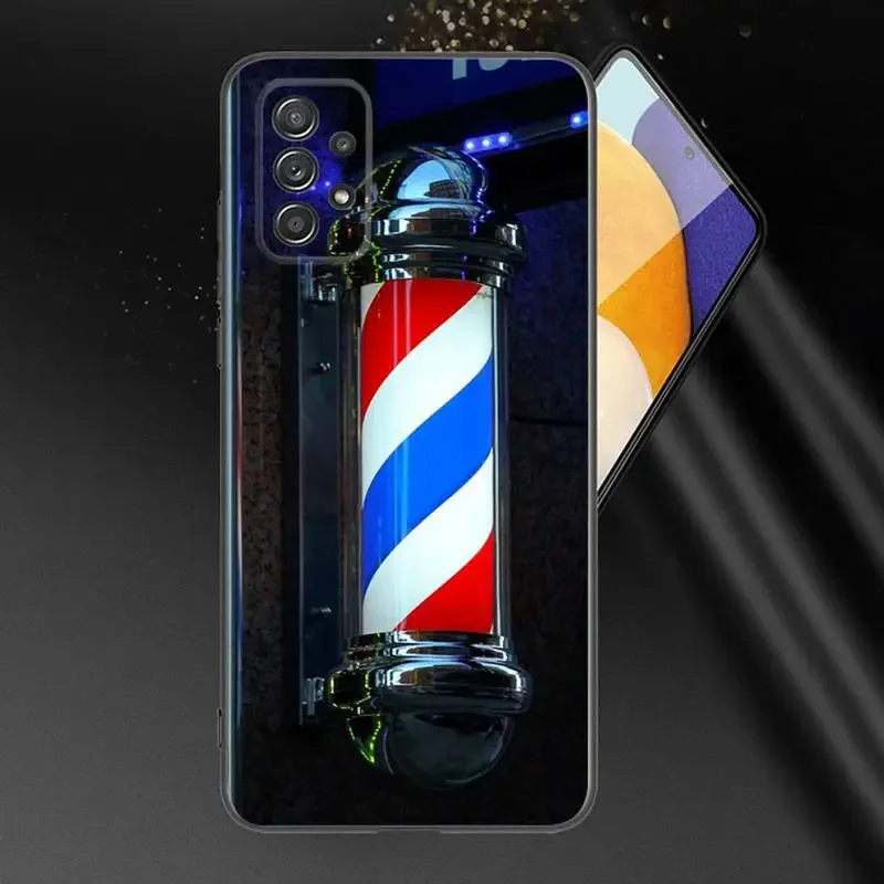 Barber Shop Hair Stylist Salon Phone Case For Samsung A91 80 70 53 42 32 30 20 A50 30S 50S 21S 20S A20E Black Case