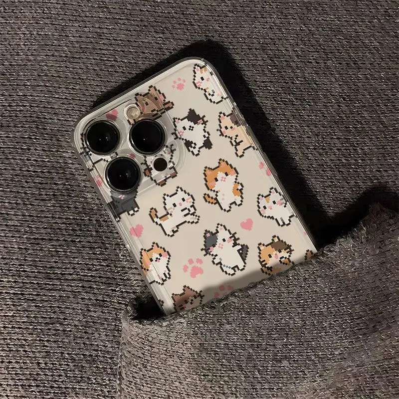 حافظة لهاتف آيفون 17 16 15 14 13 12 11 Pro Max XR XS MAX 7 8 PLUS MINI INS غطاء شفاف ﻿