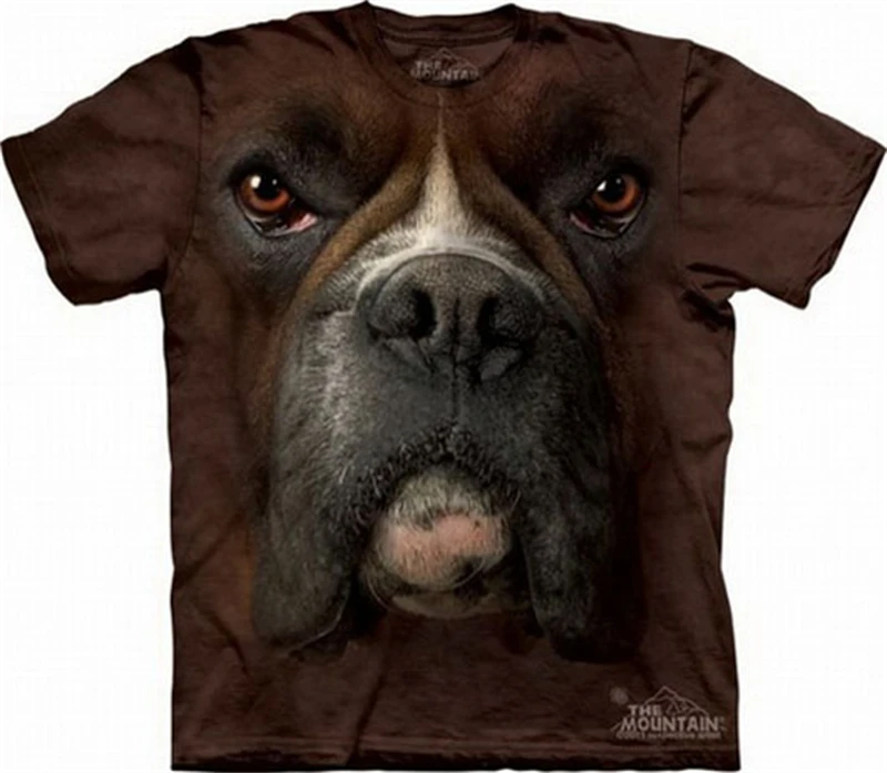 Funny Animal Dog Face 3D Print Tshirts Men Womens Summer Novelty T Shirt Y2k Clothing Casual Kids O Neck Short Sleeve Tee Tops