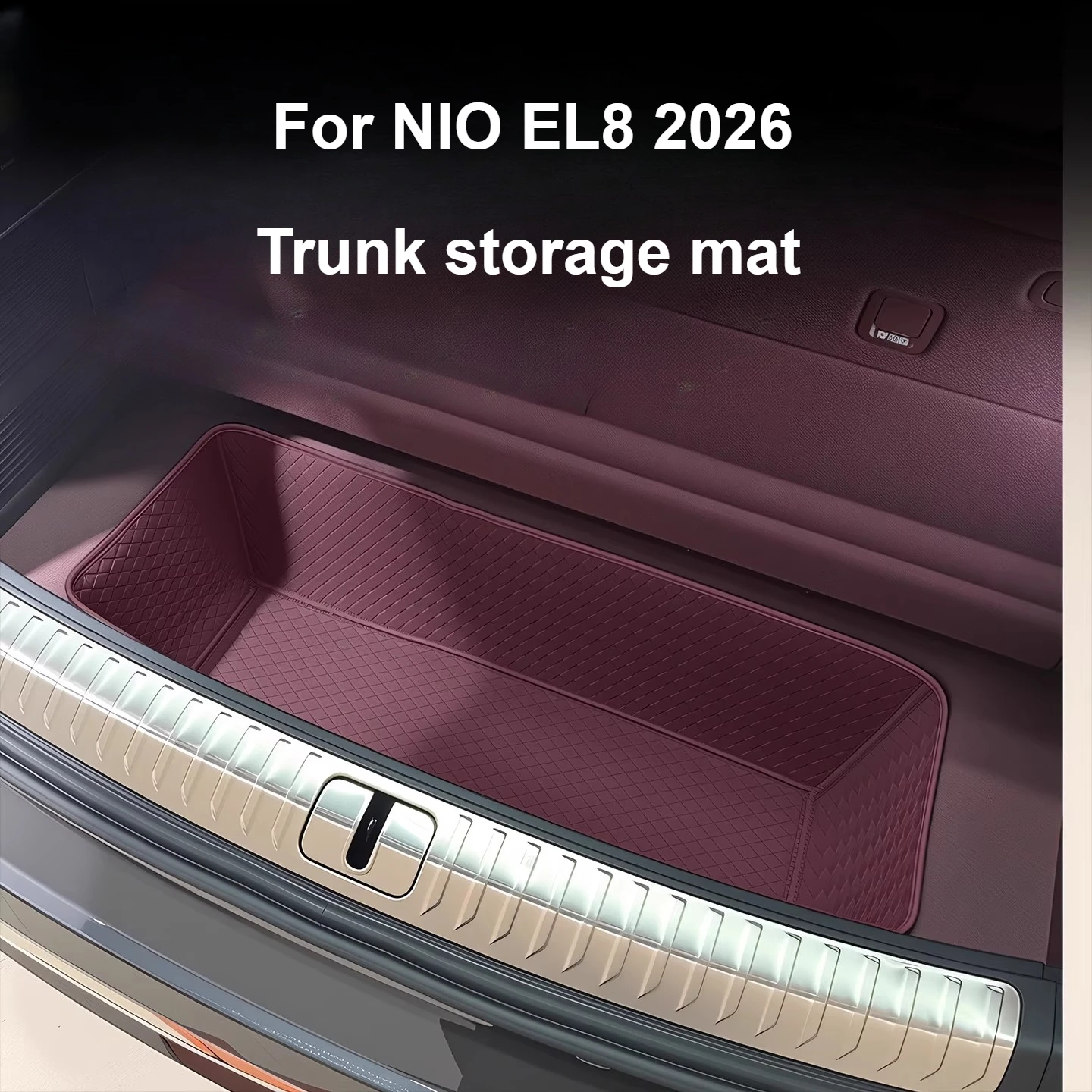 

Для NIO EL8 2026, коврик для багажника с полным покрытием, кожаный защитный коврик, аксессуары для интерьера