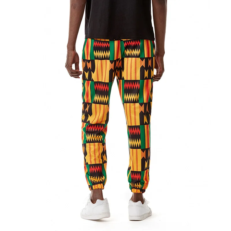 Men's African Print Jogger Pants Hip Hop Traditional Casual Trousers Mens Harajuku Streetwear Jogging Sweatpants