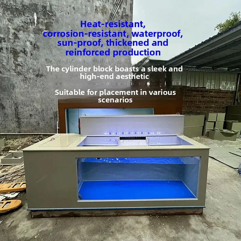 

YG-12 ultra-clear glass side filter fish tank, koi ornamental tank, lightweight tank, and drip filter flow on the outside