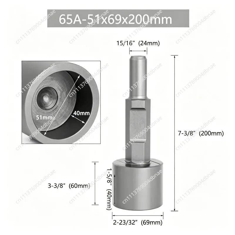 PH65A electric pick chamfering high temperature quenching high quality steel integrated forming crushing hammer