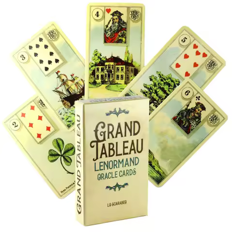 Grand Tableau Lenormand Tarot Oracle Leisure Entertainment Card Family Gathering Divination Deck Tarot Board Playing Card Game