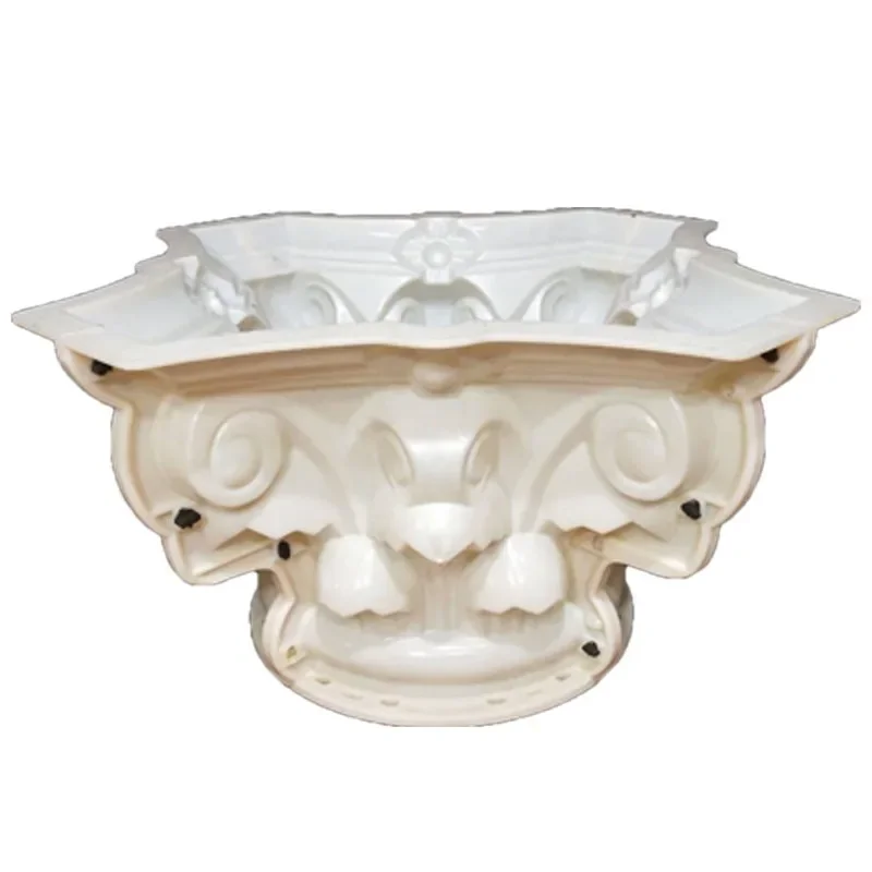 Roman column cylindrical head mold round cement column head foot new decorative mold Chinese villa cylindrical base