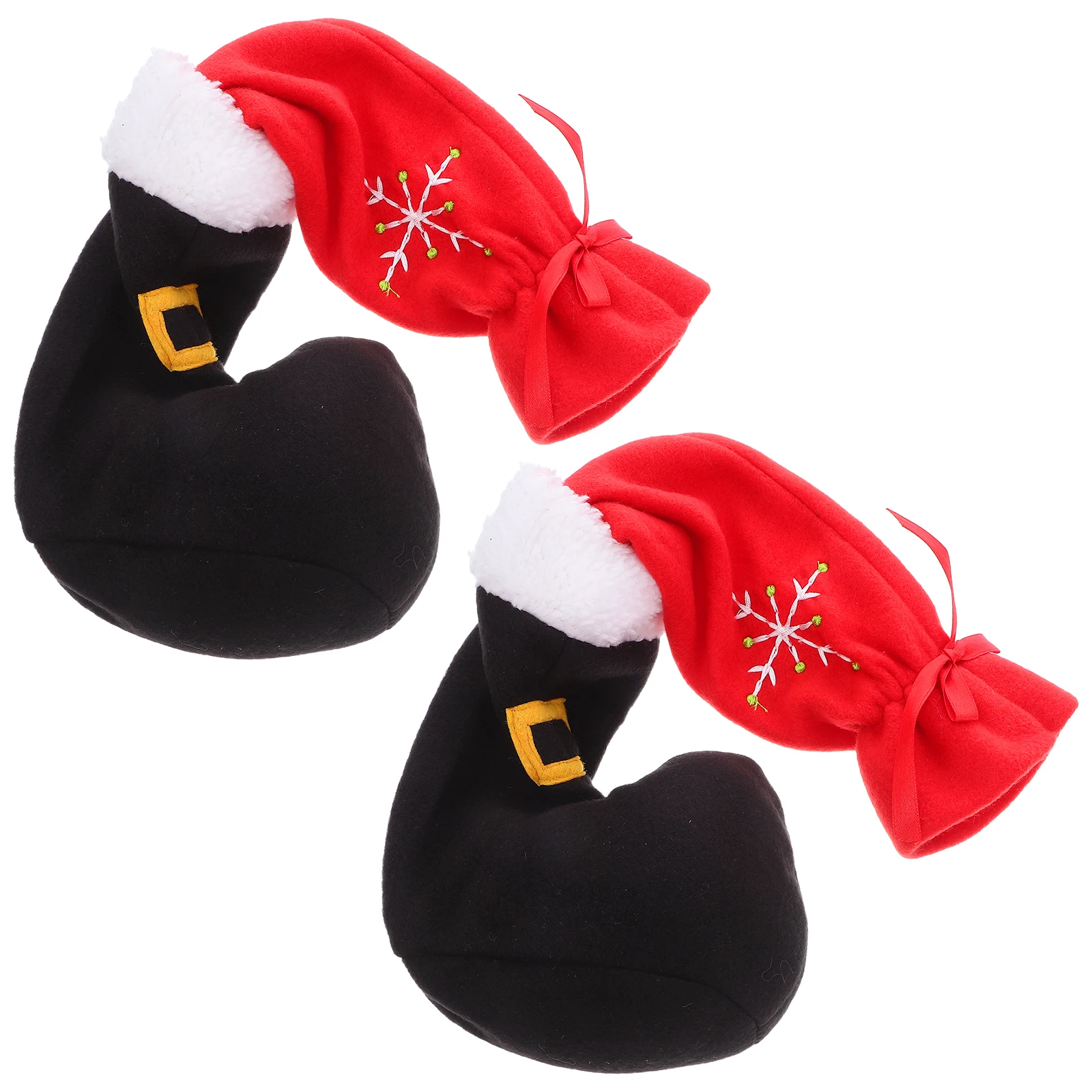 

2pcs Christmas Chair Leg Covers Adorable Furniture Feet Protectors For Dining Room Party Non-Slip Xmas Table Feet Sleeves