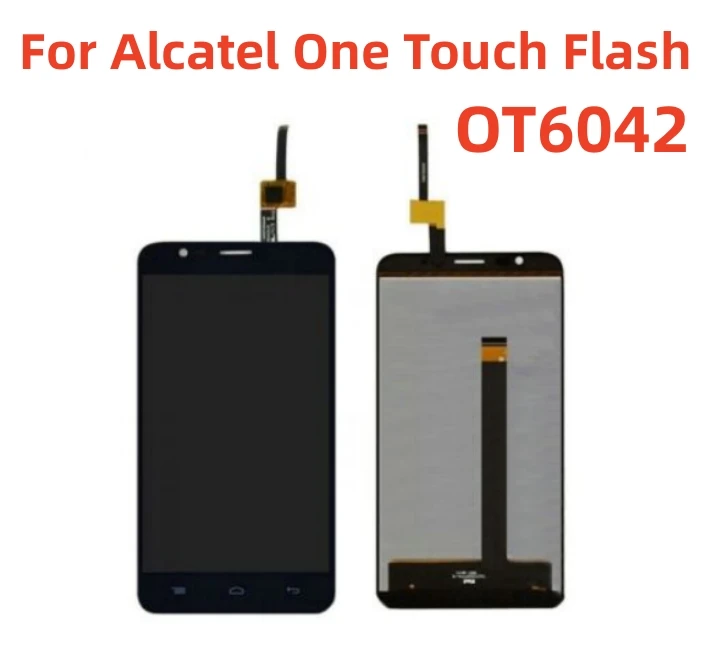 For Alcatel One Touch Flash OT6042 6042 6042D LCD Display Touch Screen Digitizer Assembly With Frame For Alcatel 6042 lcd