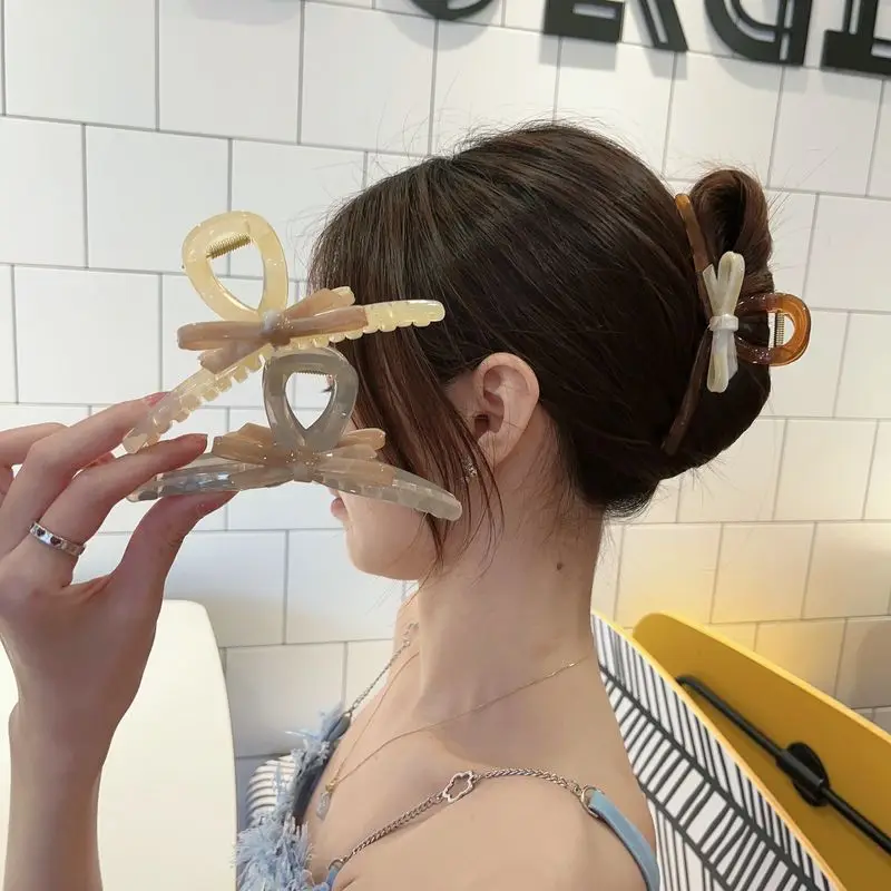 

1 шт. весенне-летний изысканный французский бант, большая заколка в виде акулы, высококачественная заколка для волос, женская заколка для волос, аксессуар для волос