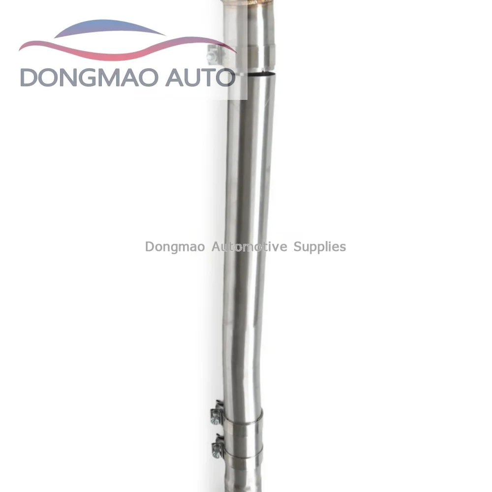 FOR Infinity Q50S 3.7 2014-2022 High-Flow Midpipe Resonator Stainless Steel Large-Diameter Pipe Internal Muffler