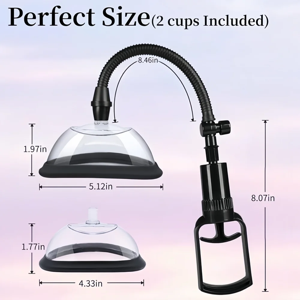 Manual Pussy Pump Vagina Clitoris Sucker Enlarge Vacuum Pump Manual Women Breast Massage Nipple Stimulator Adult Sex Toy view 6