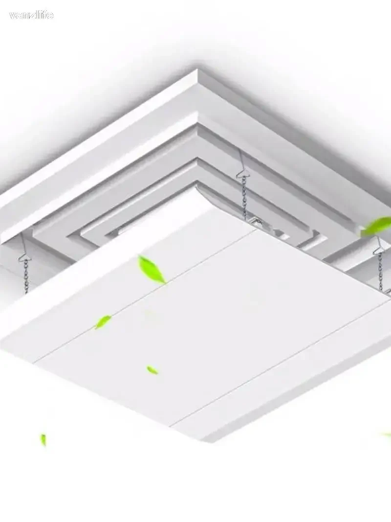 Square Ceiling AC Windshield Baffle – Suspended Central Air Outlet Anti-Straight Blow Wind Guiding Hoo view 5