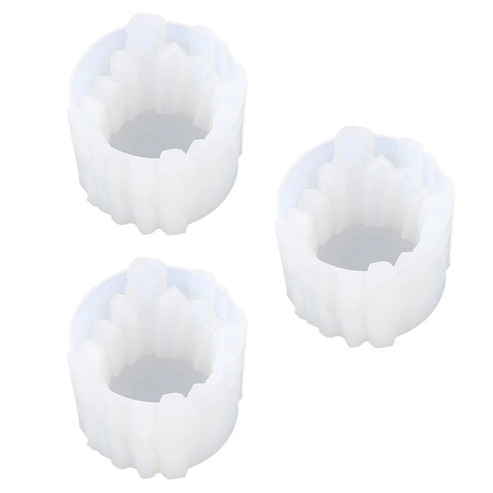 3Pcs Holder Resin Molds High Quality Silicone Crystal Shape Epoxy Casting Mold DIY Craft Supplies Accessories