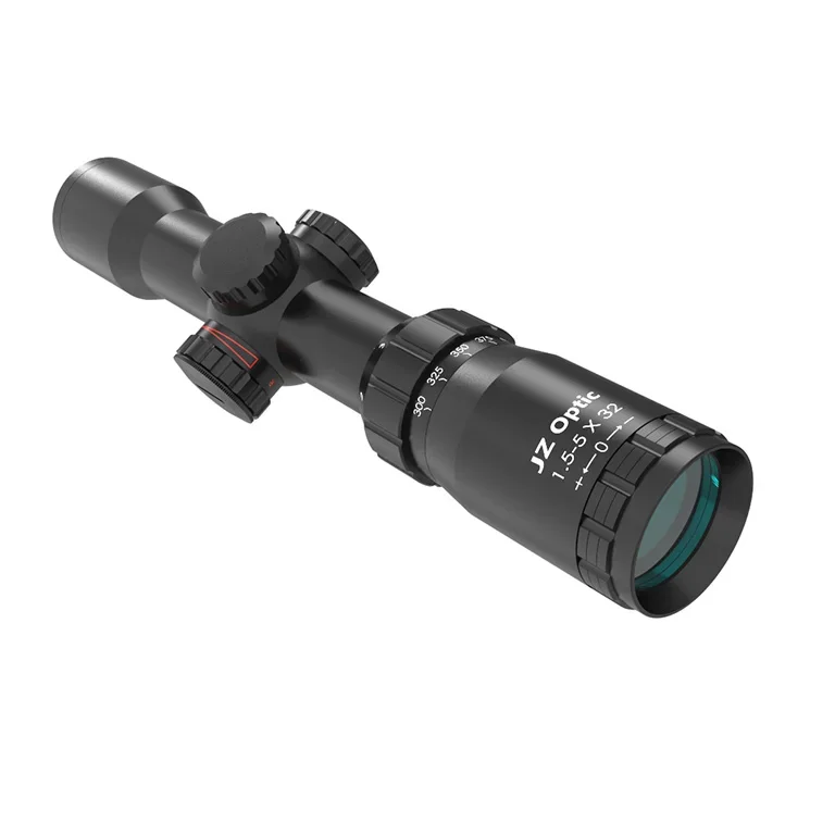 1.5-5x32 hunting Riflescope Mirror Glass Etching Reticle Light Red Bright Hunting Optics