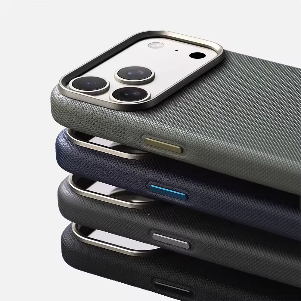 Luxus Diamanten Textur Für Magsafe Leder Fall Für iPhone 17 Pro Max 16 15 14 13 Legierung Objektiv Drahtlose Lade Zubehör abdeckung