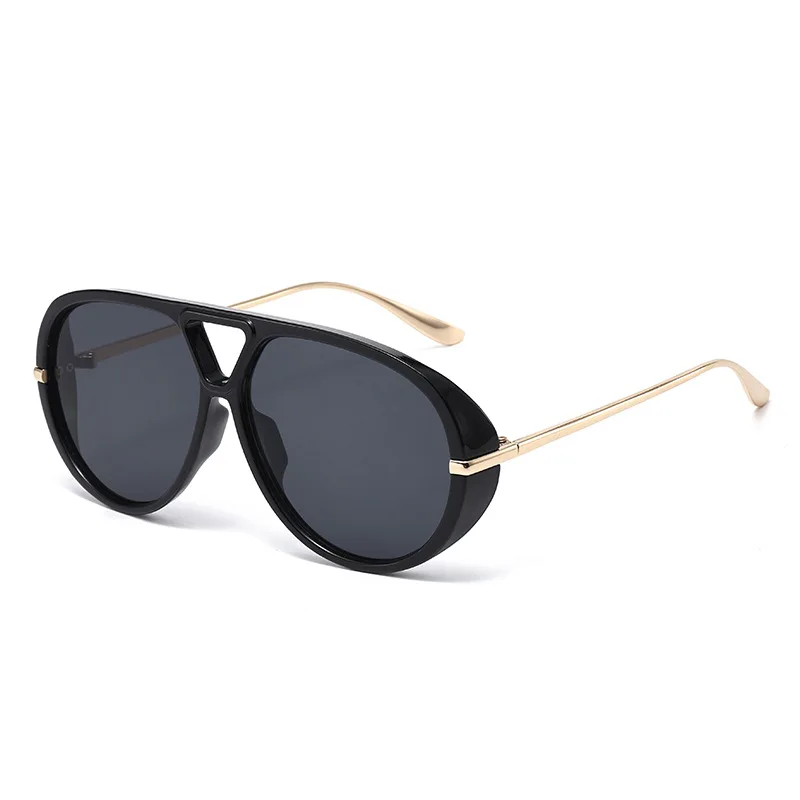 Neue Vintage Piloten-Sonnenbrille für Damen und Herren, Metallrahmen, Runde Sonnenbrille, Kreisförmige Brillen für Männer und Frauen