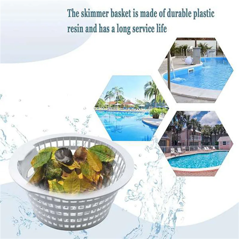 

【Flash-Sale!】6Pcs 8928 Skimmer Basket For Above Ground And In Ground Swimming Pool Replacement Parts For ACM88