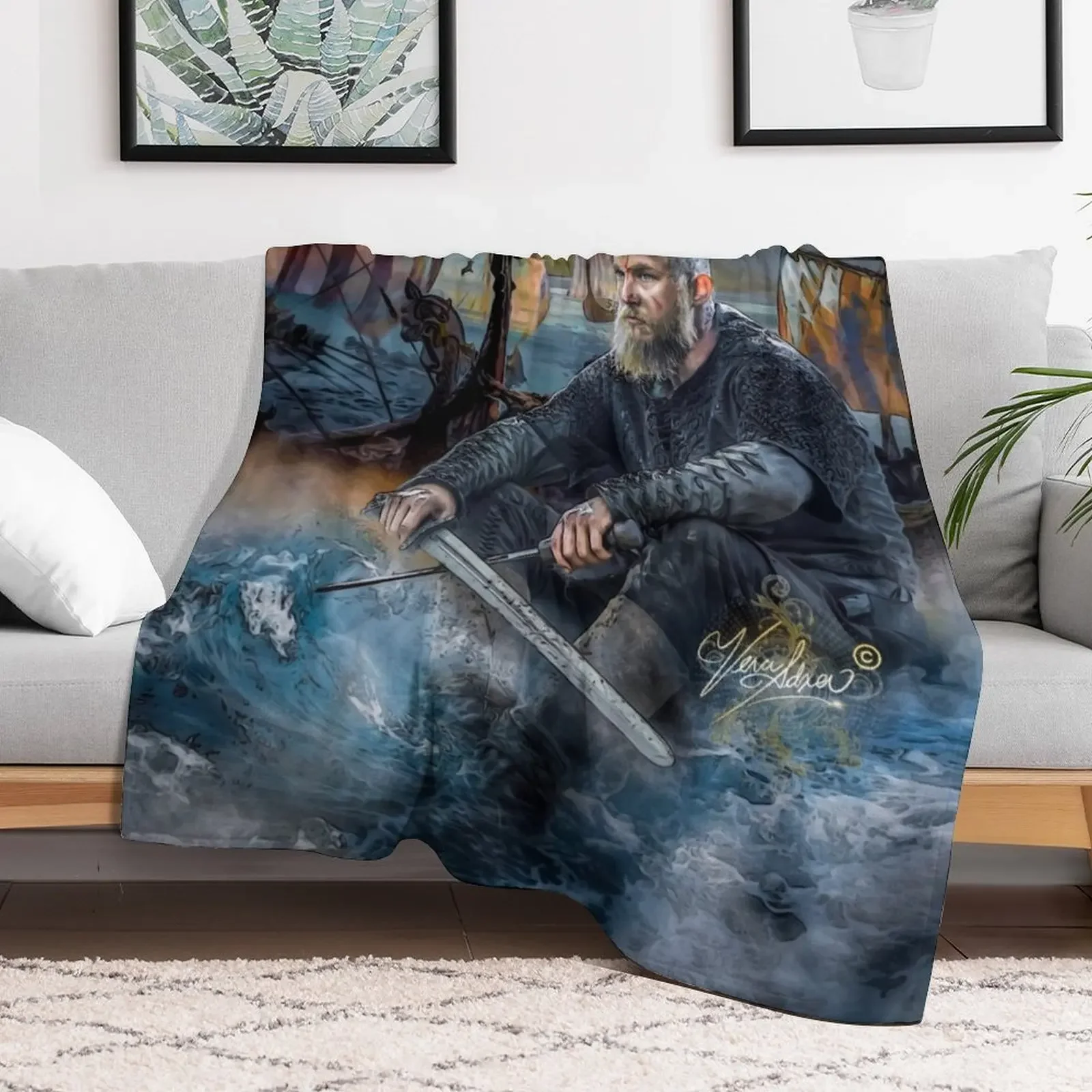 warrior King VKS Throw Blanket Sofa Flannel Blankets