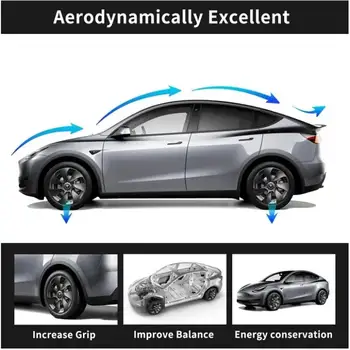 Prawdziwy spojler z włókna węglowego do Tesli Model 3/Y Model Y Juniper Model 3 Highland Tylne skrzydło bagażnika Oryginalne akcesoria zewnętrzne do samochodów 10 best sales spojler tylny modelu 3 - №10