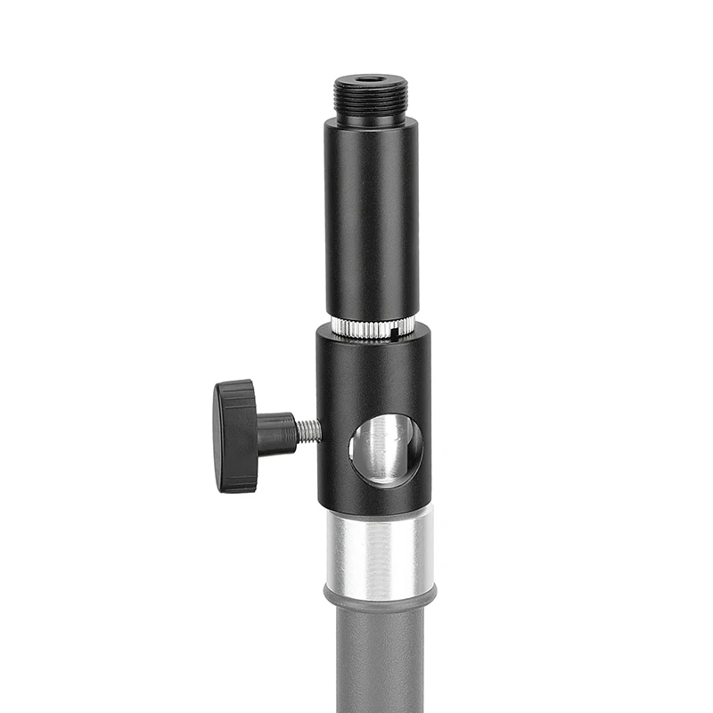 Cabezal de soporte de luz CAMVATE de 16 mm con tornillo de rosca macho de 5/8 "-27 para soporte de clip de micrófono