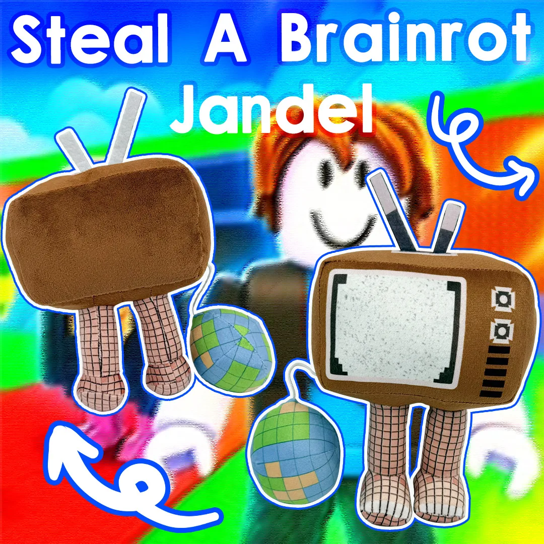 

Плюшевая игрушка Anime Steal A Brainrot Jandelplush, плюшевая кукла Esok Sekolah Jandel, игрушка для детей, подарок на день рождения, декор для дома