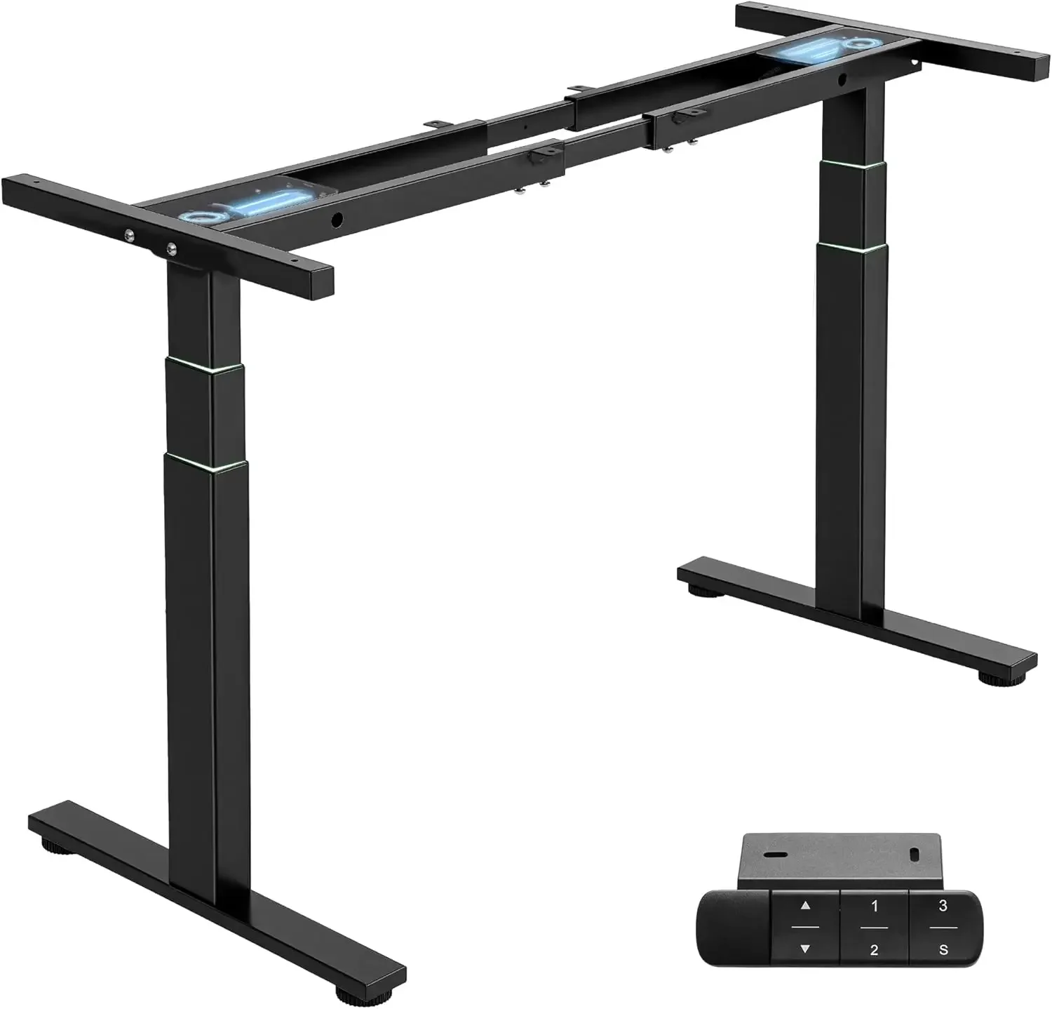 

Dual Motor 3 Stage Standing Desk Frame Electric Height Adjustable Sit Stand Desk Legs for DIY Table Tops up to 80 x 31 5 300