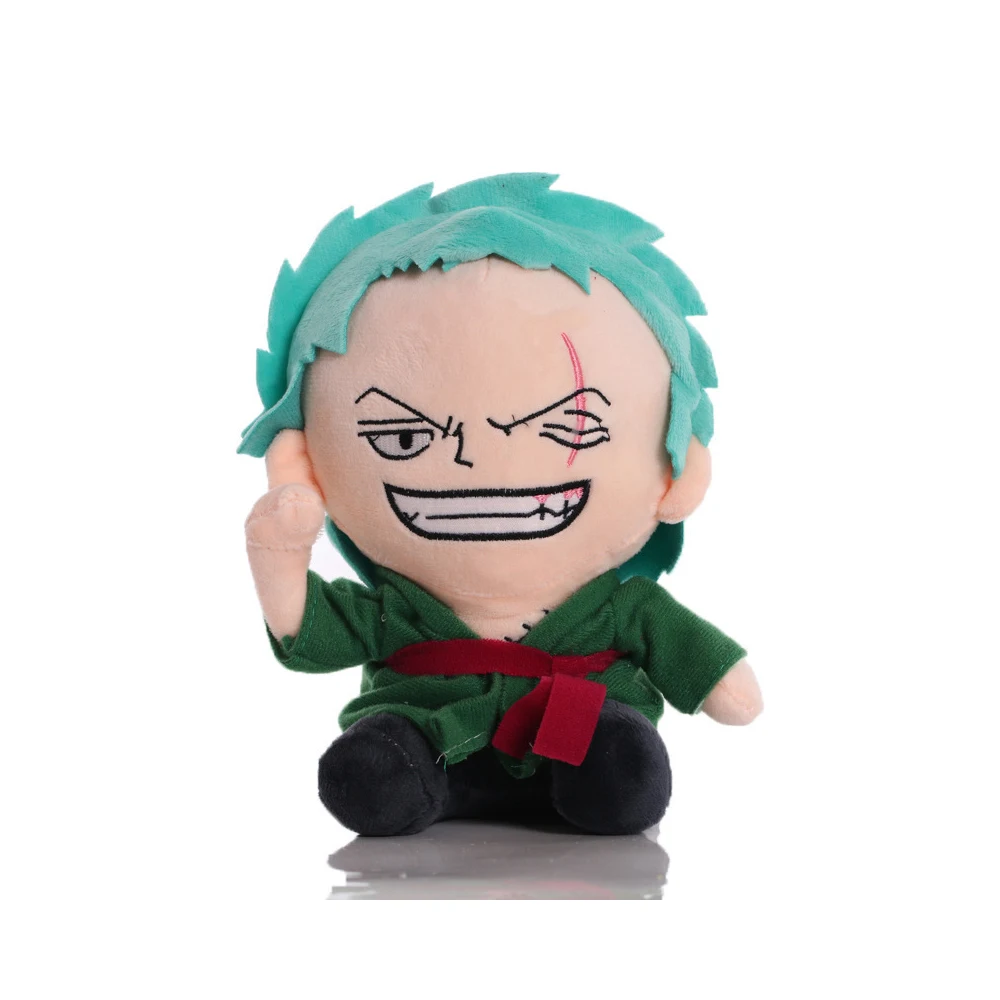 @-@ حار أنيمي 20 سنتيمتر قطعة واحدة ألعاب من القطيفة الكرتون الشكل لوفي المروحية الآس رورونوا زورو لطيف محشوة دمية الاطفال هدايا عيد الميلاد عيد الميلاد