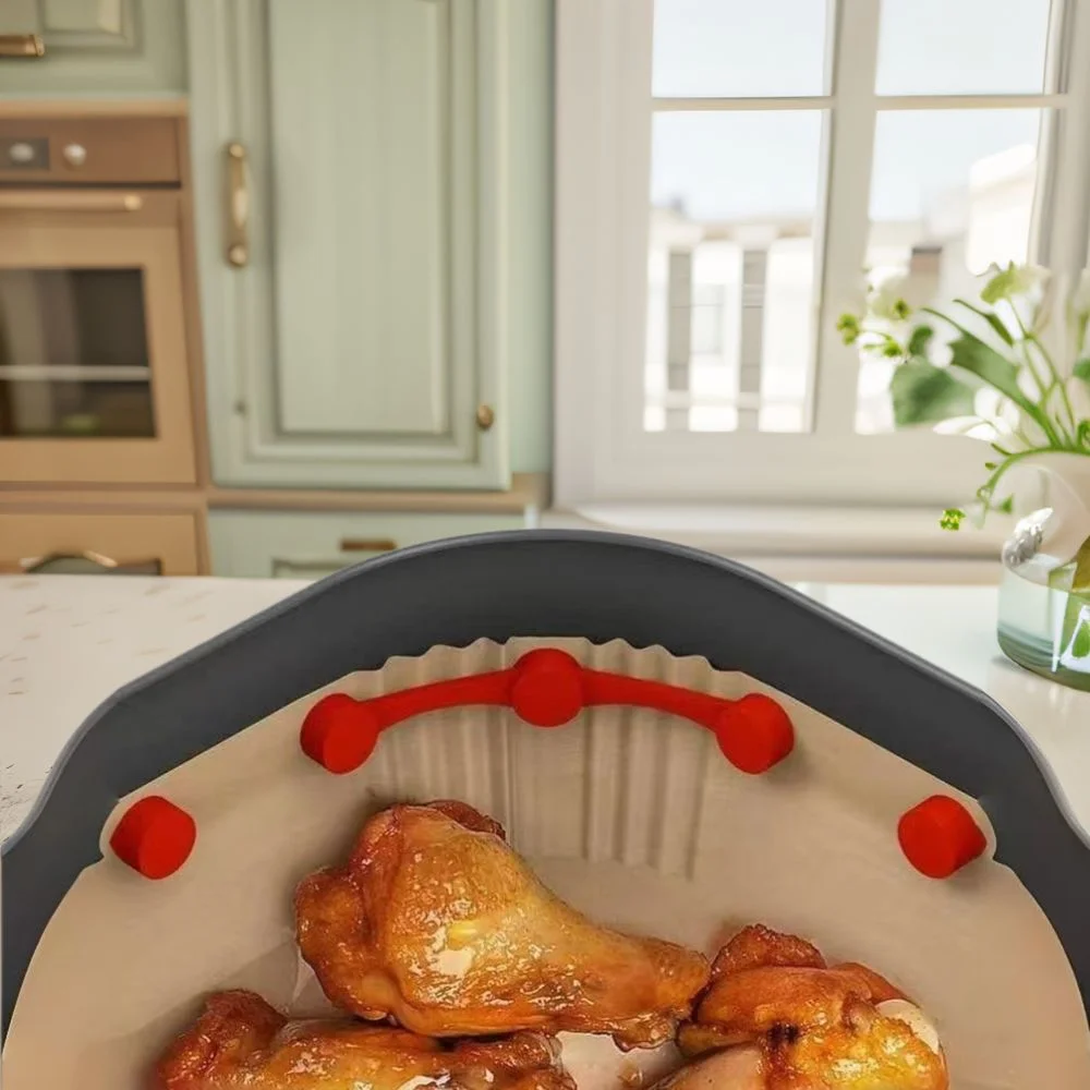 

Reusable Air Fryer Magnet Buckle Non-Scratch Silicone Air Fryer Liner Buckle Heat-resistant Removable