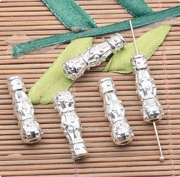 

10pcs 22*7mm Alloy pendants antiqued silver Pattern spacer charms for Jewelry DIY HWEF2595