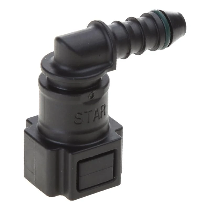 

E8BC топливная линия резиновая нейлоновая муфт мотоцикл ID6 Женский разъем для локтя 7,89 мм.