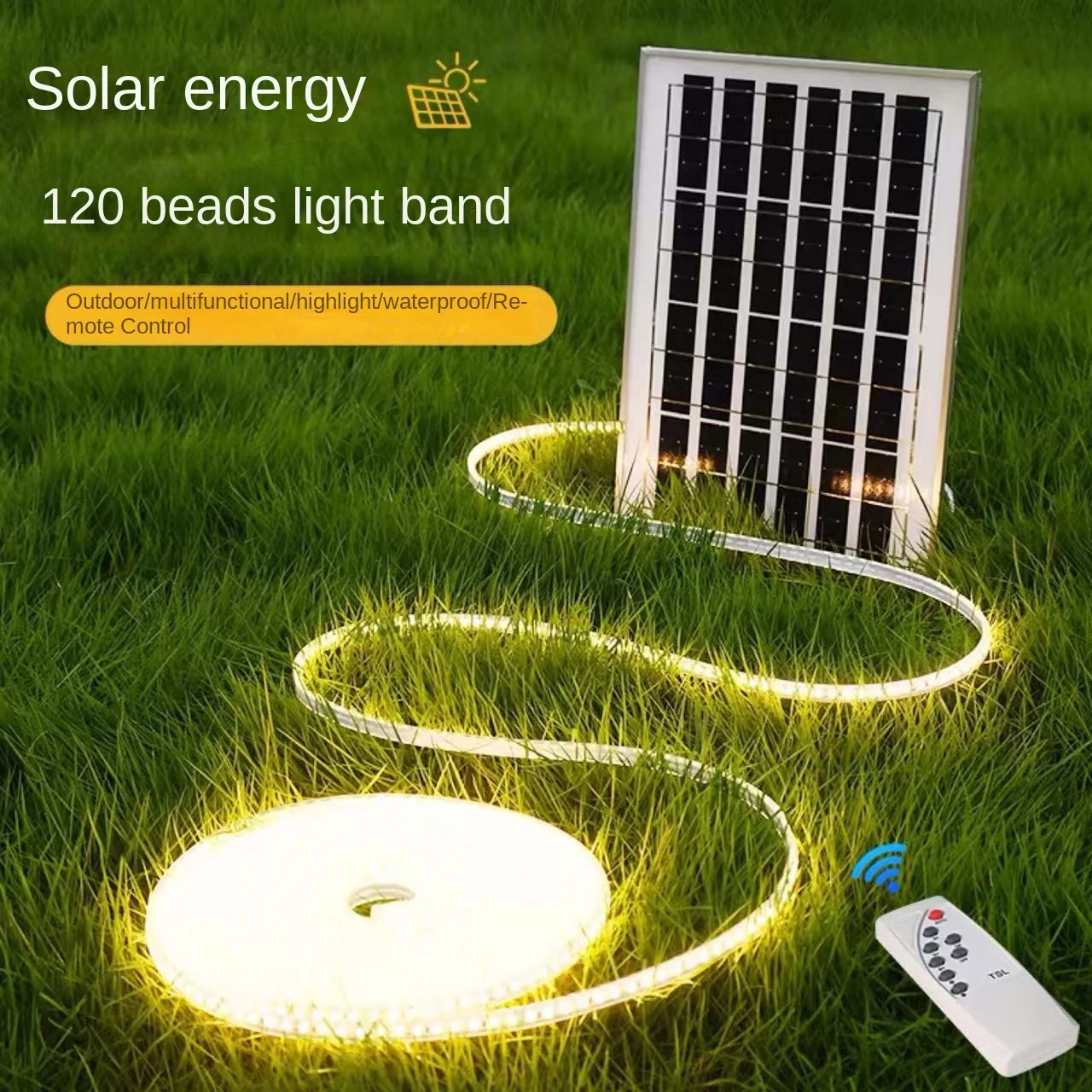 

Outdoor solar light strip strip wholesale courtyard balcony engineering light villa billboard ambient light waterproof and long